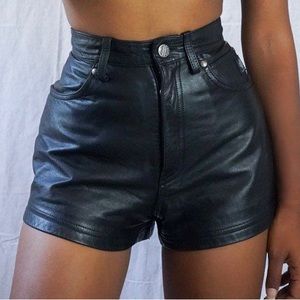 Vintage Harley Davidson Leather Shorts